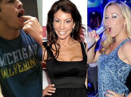 Ashton Kutcher, Danielle Staub, Kendra Wilkinson Baskett Ashton Kutcher, Danielle Staub, Kendra Wilkinson Baskett